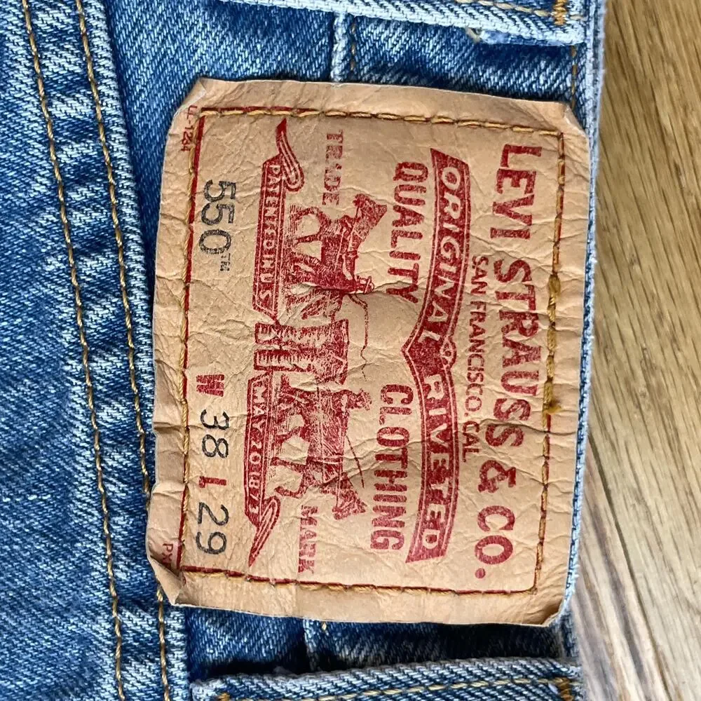 Vintage Y2K Levi's 550 Relaxed Fit Jeans W38 L29 Blue Denim